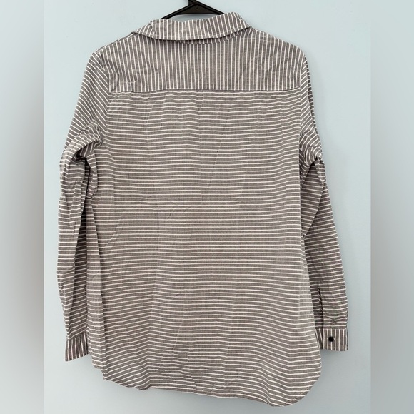 Tommy Hilfiger Womens Striped Pullover Blouse Top Blue White Size Large - Picture 2 of 4